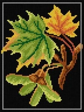 Orchidea Needlepoint canvas for halfstitch without yarn Maple 3246F - Printed...