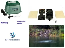 NEW HI-BLOW HP-60 LINEAR POND AERATION SEPTIC AERATOR 3.5cfm + Spare Rebuild KIT