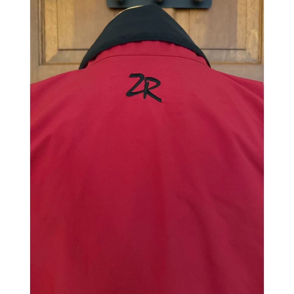 Zero Restriction Windbreaker Jacket Mens M Red Long Sleeve Waterproof Full Zip - Image 4 of 4