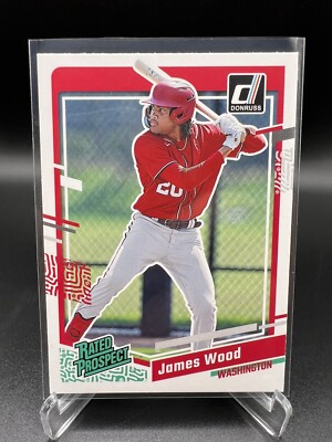 2023 Donruss Baseball Rated Prospect Base #80 James Wood - Washington Nationals