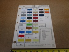1977 Chevrolet Truck Paint Color Chip Chart Commercial Pickup Silverado K10 C10