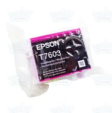 Original Genuine Epson 760 T760 Vivid Magenta T7603 SureColor P600 (NOT Initial)