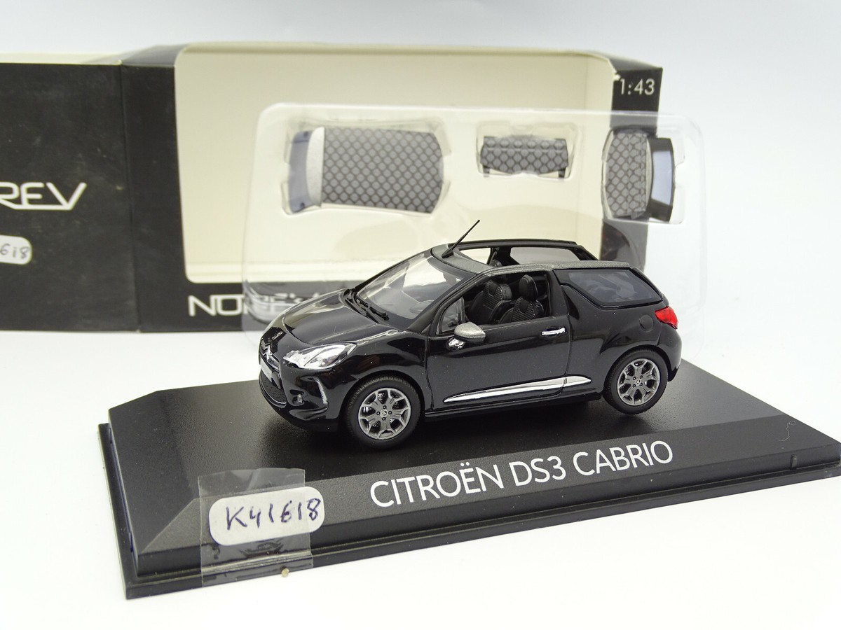 Norev 1/43 - Citroën DS3 Cabrio Noire 2013 - Miniature Occasion - Boîte Incluse