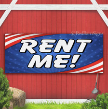 RENT ME One-Sided Banner Sign with Grommets
