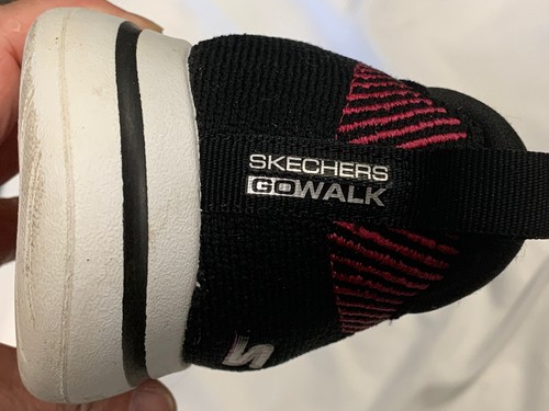 Skechers Womens UItra Go Walk Air Cooled Goga Mat Black Pink Women's Size 9 - Picture 7 of 12