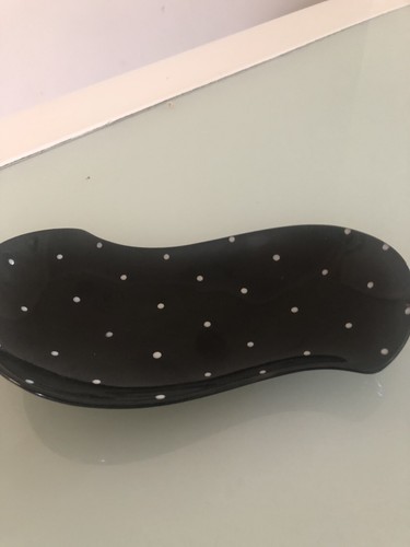 H.J. Wood Piazza Ware shallow polka dot bowl England 1950’s - Picture 5 of 8