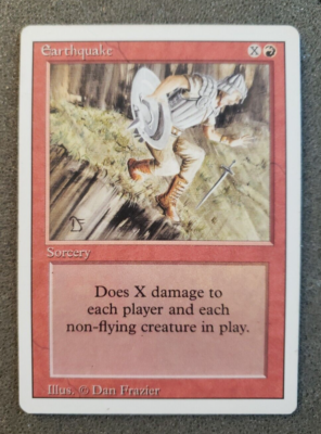 マジック：ザ・ギャザリング Earthquake MTG Alternate 4th Edition EN MTG Earthquake – 3rd Edition / Revised Card # 148 NM (DS3D1PC