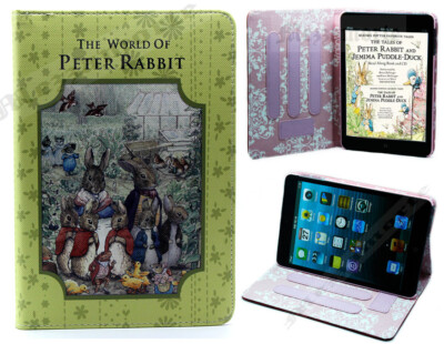 Für iPad Mini 1 2 3 4 5 Little Peter Rabbit Tale Kinder Neu Hülle Cover