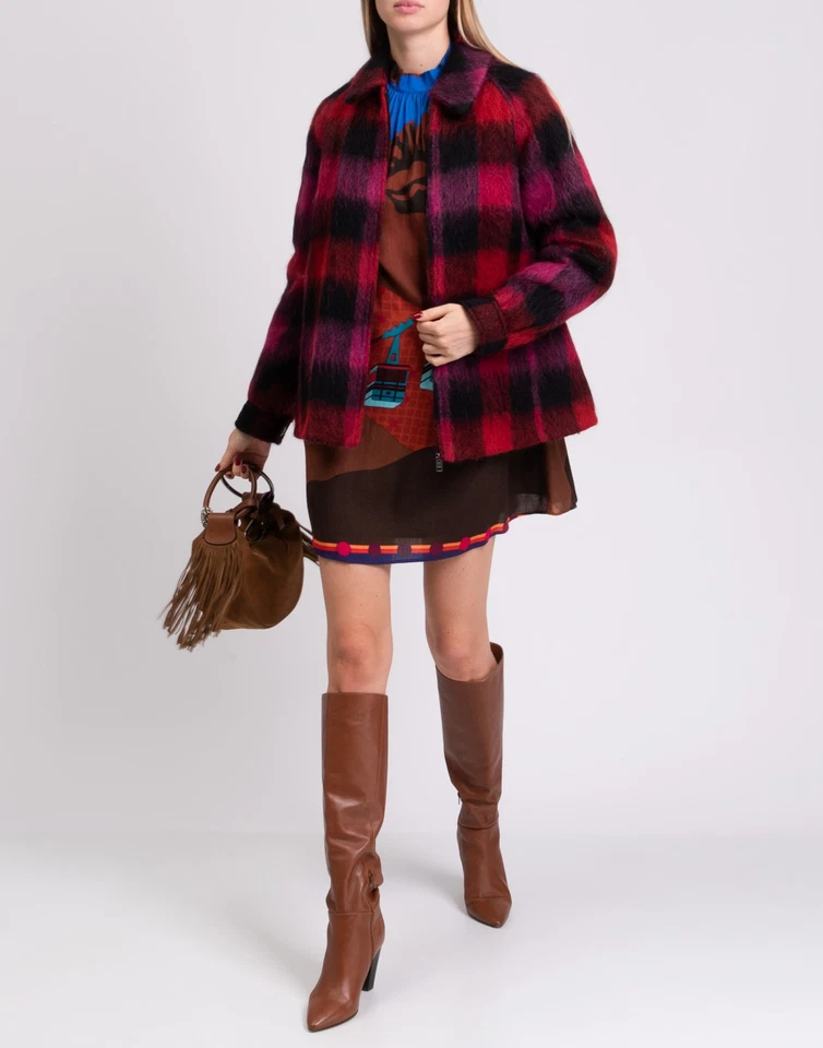 RRP€740 WOOLRICH Knitted Jacket Size M Alpaca Mohair & Wool Blend Made in Italy - Image 3 of 4