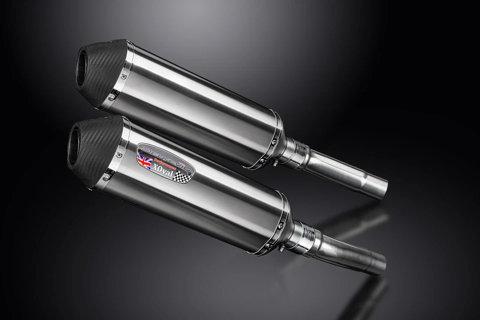 Ducati Monster 620 2002-2006 Slip On 13.5" X-Oval Stainless Exhaust Muffler Kit - Image 3 of 4