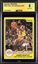 1983 Star All-Rookies: # 10 James Worthy MBA 8 NM-MT