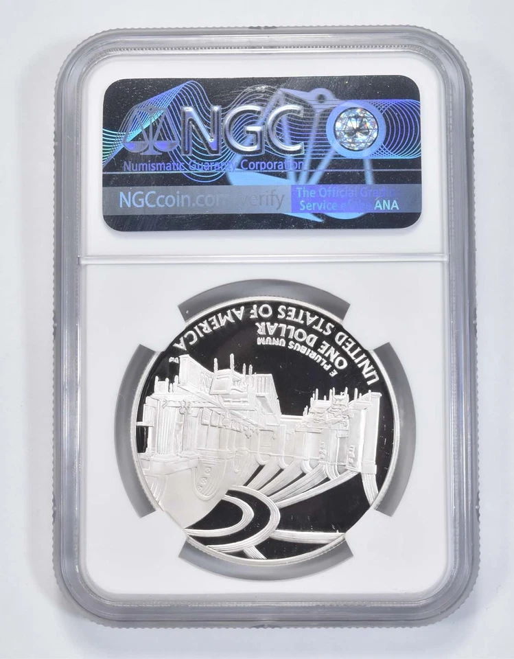 2005-P John Marshall Commemorative Proof Silver Dollar PF70 UCAM NGC *1519 - Image 2 of 4