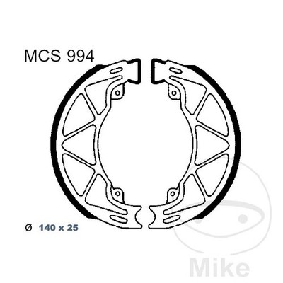 TRW spring brake shoes ALTN: 7329097