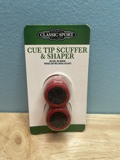 Classic Sport Cue Tip Scuffer And Shaper Billiards Pool Wide  Narrow