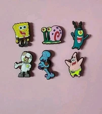 Sponge Bob Croc Charms Set Of 6