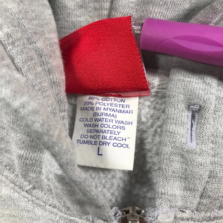 Vintage Y2K Element Hoodie Sweatshirt Womens L Grey Zip Up Skate Surf Skateboard - Image 3 of 4