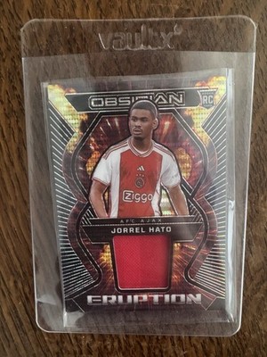PANINI OBSIDIAN SOCCER 2023-24 JORREL HATO AFC AJAX PATCH ROOKIE 32/49