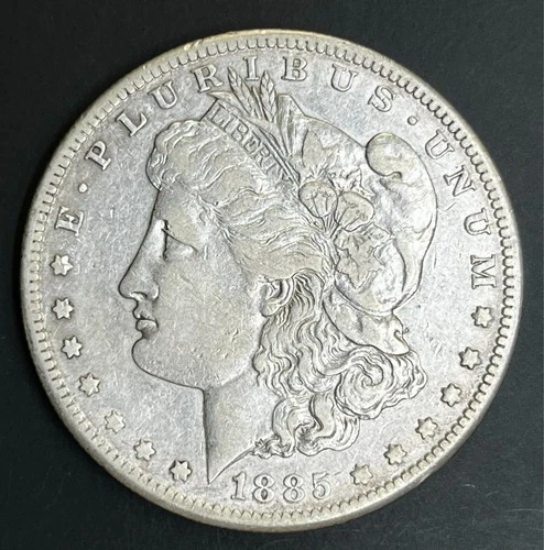 1885-S Morgan Silver Dollar, XF