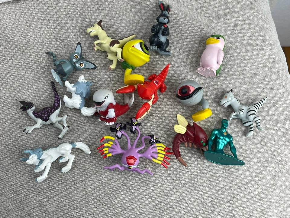 Minifigura Monster Rancher Lote de 15 Figuras PVC 1999 Playmates Vintage T.C.D.T Foto 4 de 4