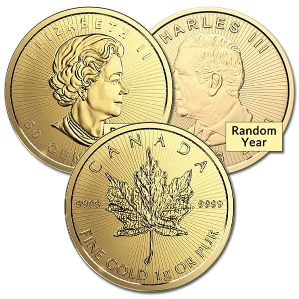 MapleGram ÚNICO, 1 gramo .9999 oro puro en ensayo Foto 2 de 4