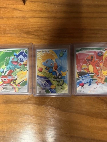 Charmander Bulbasaur Squirtle Pokemon TCG First Partner Illustration Collection