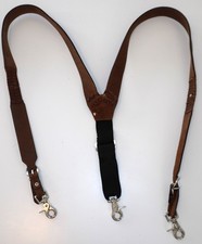 THICK LEATHER SUSPENDERS ONE SIZE