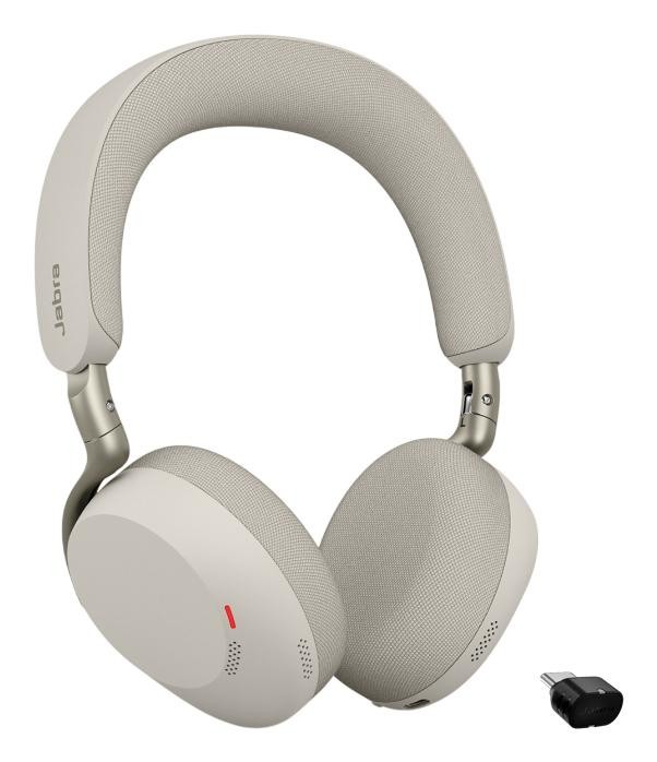 Jabra Grigio Evolve3 75 Ms (Senza Fili, Usb-C, Team Microsoft), Cuffie Da Ufficio, - Immagine 2