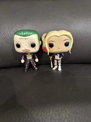 Funko Pop! Suicide Squad Series - The Joker & Harley Quinn Vinyl Figures no box