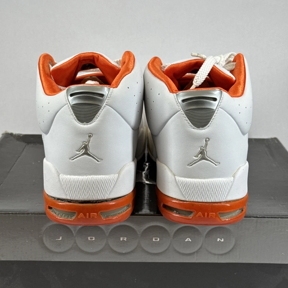 Jordan Melo 5.5 低帮复古 2005 年发行男式 Carmelo 尺码 13 白色银色 Orng — 第 4/4 张图片