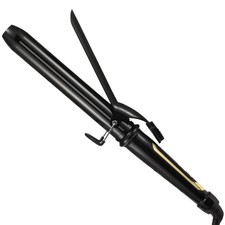 Lanvier 1.25 Inch Clipped Curling Iron with Extra Long Tourmaline Ceramic Bar...