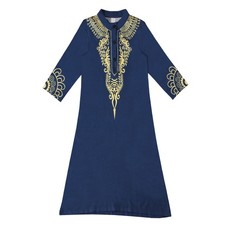 Kids Boys Muslim Jubba Thobe Islamic Long Robe Saudi Abaya Dubai Dishdasha Thoub