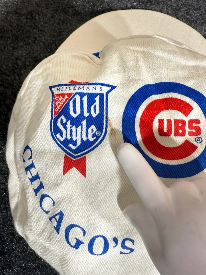 Sombrero de Cerveza Estilo Antiguo De Colección Chicago Cubs OSFM Promo Pintores Gorra Gráfico Completo Foto 3 de 4