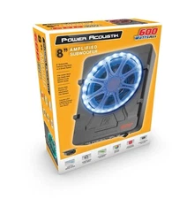 Power Acoustik USW-80L Low Profile 8" Car Subwoofer Enclosure with 600W