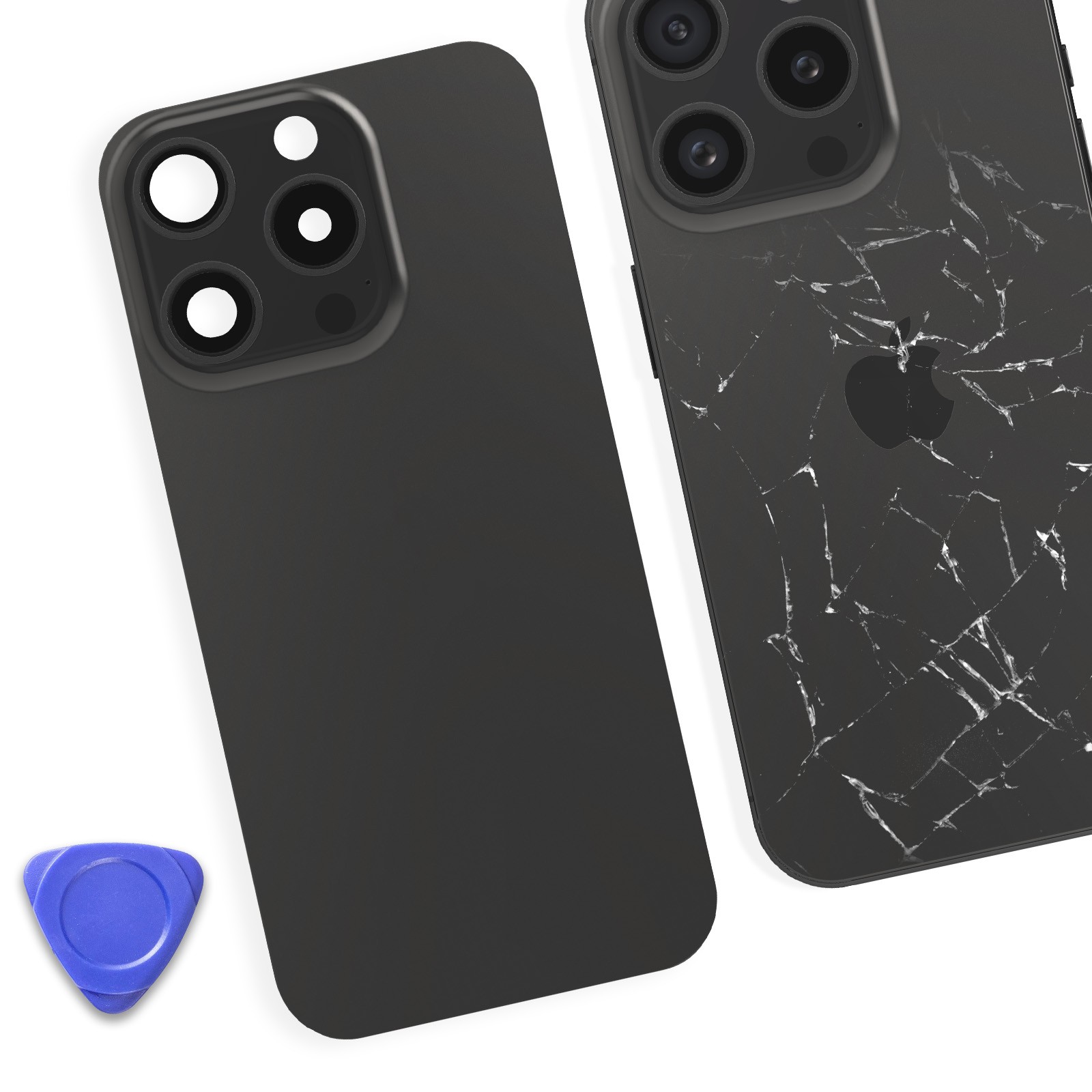 Vetro posteriore per iPhone 15 Pro Max Clappio en titane naturel - 4