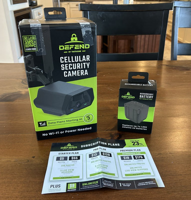 Open Box Tactacam Defend Cellular Security Camera DFD-GRD01 with Battery