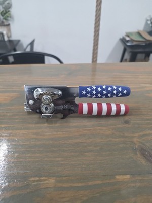 Swing-A-Way Portable Can Opener with Sharp Blade | American Flag Handle