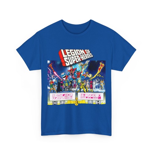 Legion of Super-Heroes T-Shirt DC Comics George Perez Art Vintage-Style Tee