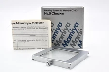 Mamiya C330 Focusing Screen No. 6 Checker Matt Screen Grille From Japan #2657200
