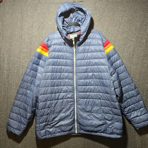 Marine Layer X Lost & Found Banks Puffer Hoodie Bering Sea Down Jacket 2XL - product listing photo