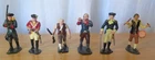 Vintage Marx Warriors of the World Revolutionary Soldiers lot of 6 drummer flute