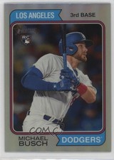 2023 Topps Heritage High Number Chrome Refractor 184/374 Michael Busch #520 0hk8