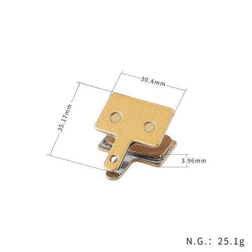 Replacement Disc Brake Pads 2 Pairs for Mountain Bike Superior Braking Control - Picture 5 of 6