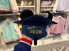 Disney Parks Clase de 2026 Graduación Mickey Mortero Borla Oreja Sombrero Gorra Nuevo con Etiquetas