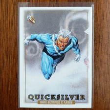2024 Marvel Masterpieces ‘92 Platinum Quicksilver # 71 Leather Parallel RARE SP
