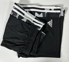 Adidas Youth Athletic Shorts   Black with Camouflage Side Panels, Size L 14/16