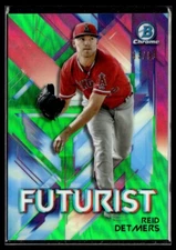 2021 Bowman Futurist Green Refractor Reid Detmers 33/99