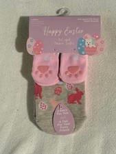 Easter Socks 2 Woman's Ankle Socks 1 Set For Your Small Dog 4 pc
