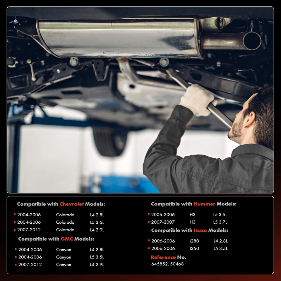 Convertidor catalítico trasero para Chevrolet Colorado GMC Canyon Hummer H3 Isuzu i350 Foto 2 de 4