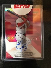 2017 Bowman's Best Best of '17 Autographs Red Refractors  Bryce Harper SEALED