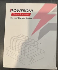 Poweroni Smart Solutions 6-port USB Charging Station iPhone Android iPad